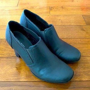 Rialto Nora Grey Slip-On Shoes Chunky Heels women’s size 8.5